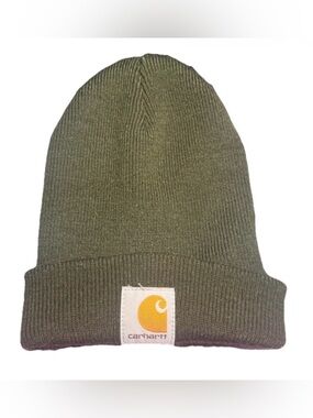 Carhartt Infant Toddler Forest Olive Green Stretch Knit Hat Cap Beanie
